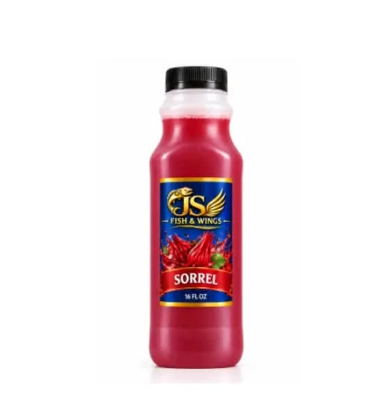 JS Fish & Wings sorrel drink bottle